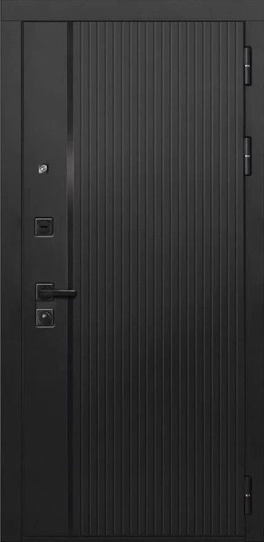 Входная дверь ДвериПРО L-45 ПВХ 10мм Астрод Velutto Grigio DPRO204605 внешняя сторона